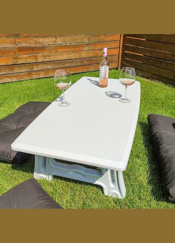 Садовый стол 122х61х43см SW-00001544 Белый Sticker Wall (297982731)