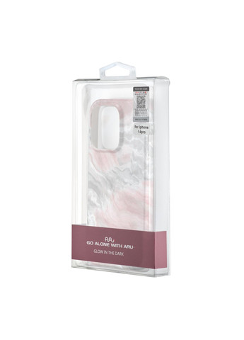 Чохол Lum Neon (світяться у темряві) Marble Pink Case iPhone 14 Pro (297454132)