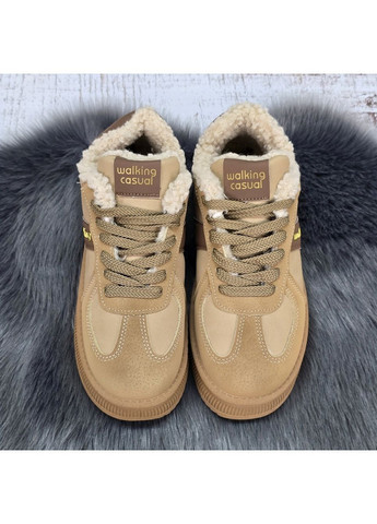 Зимние женские зимние кроссовки с искусственным мехом тедди Gipanis из искусственного нубука