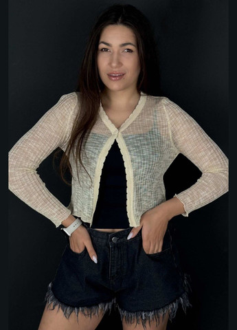 Бежевый демисезонный кофта женская бежевого цвета пуловер Let's Shop