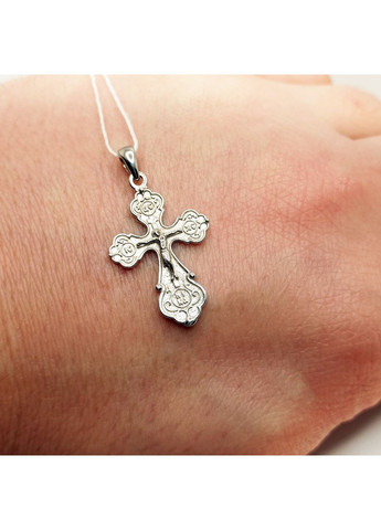 Хрестик срібло 925° 1,59г. 2,5 см родій 'спаси і збережи' (371П) Svitozar (368766145)