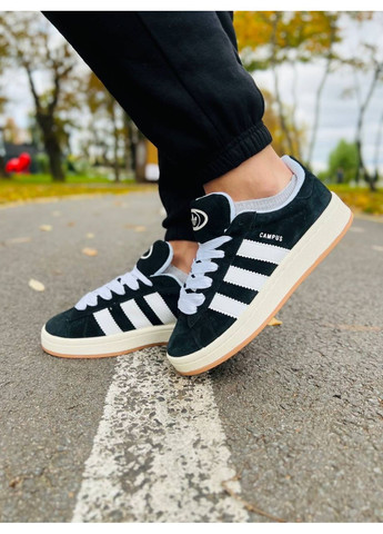 КРОСІВКИ ЖІНОЧІ ADIDAS CAMPUS 00S CORE BLACK АДІДАС КАМПУС No Brand чорні демісезони (368862281)