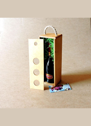 Подарункова коробка з дерева Палермо тип В1 каррі (ПДУ-040702) No Brand (328910495)