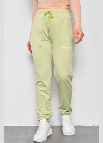 Спортивні штани жіночі салатового кольору Let's Shop (285779266)
