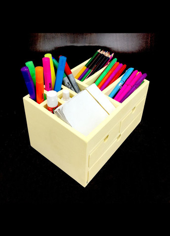 Органайзер настільний з дерева Огаст лимонад (КНЦ-009051) No Brand (328225275)