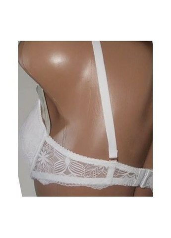 Белый бюстгальтер на тонком поролоне размер с формованная чашка с кружевом Weiyesi с косточками