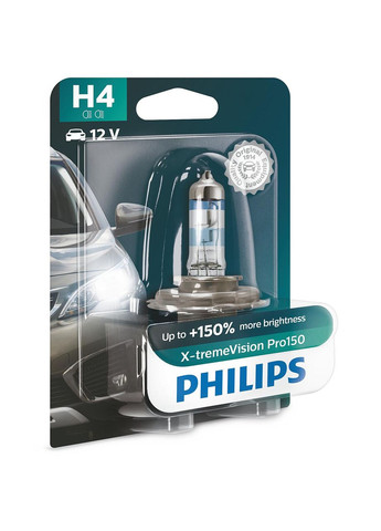 Автолампа галогеновая 60/55W H4 12V 60/55W P43T-38/X-TREMEVISION PRO150 - НА 150% УВЕЛИЧЕН СВЕТОВОЙ ПОТОК PRO (355340498)