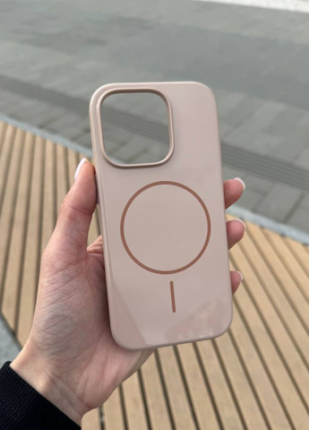 Чехол для iPhone Beats 16 Pro Max силиконовый MagSafe Desert Gold / Чехол магсейф айфон 16 про макс голд No Brand (324407620)