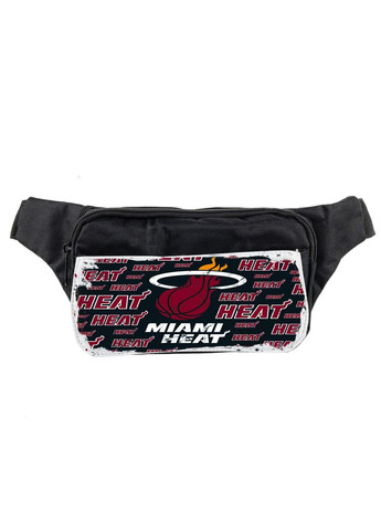Сумка на пояс (через плече) бананка, баскетбольна команда Miami Heat та Philadelphia Sixers #001 унісекс, 14*22 см, чорний No Brand (316121288)