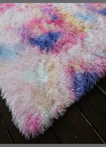 Пухнастий килимок 90х180 Різнокольоровий (П4К-am-kulum-001) No Brand (323160849)