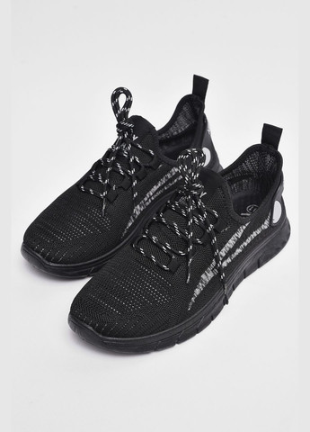 Чорні Осінні кросівки чоловічі текстиль чорного кольору Let's Shop