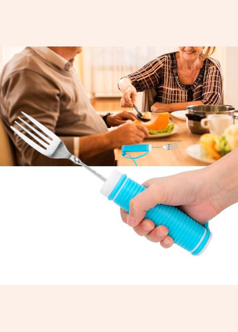 Столовий набір STSE-017 для людей із тремором або артритом вилка ложка з фіксатором 4 шт. Shengtong (352011945)