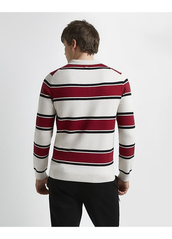 Комбінований джемпер демісезон,чорний-червоний-бежевий, River Island