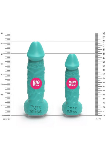 Крафтовое мыло-член с присоской Pure Bliss BIG Turquoise, натуральное No Brand (303908179)