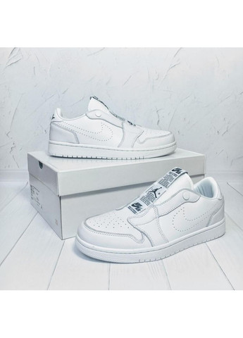 Білі Осінні кросівки чоловічі nike air jordan 1 low slip white av3918-100 найк аір джордан No Brand