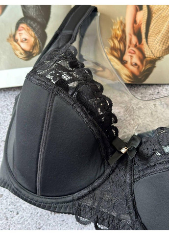 Чёрный бюстгальтер h тонкий поролон черный ORIETTA AVEC