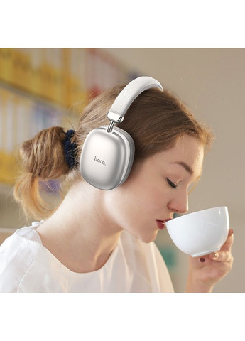 Накладні Навушники бездротові W35 Max Joy 90h AUX Micro-SD сірий Hoco (353497654)