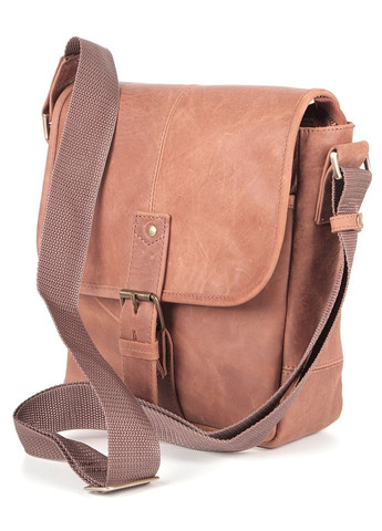 Сумка чоловіча шкіряна через плече 00883 Коричнева Shvigel (302008665)