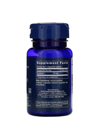 Мелатонін Melatonin 10 мг 60 капсул Life Extension (361116554)