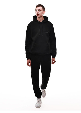 Черный зимний костюм спортивный мужской No Brand