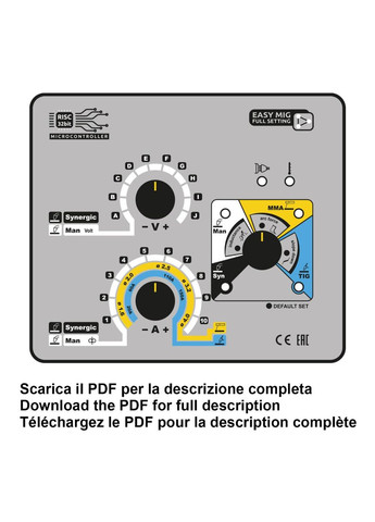 Зварювальний інверторний напівавтомат MIG/MMA/TIG MIGA 215 Deca (361768306)