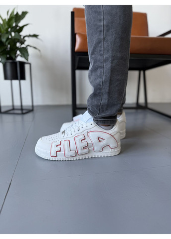 Белые демисезонные кроссовки мужские nike air force 1 low cactus plant flea market white red найк аир форс 1 премиум No Brand