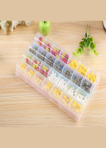 Таблетница-органайзер FY-8827 для таблеток на 28 отделений 14 шт. Lesko (352011755)