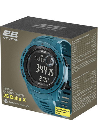 Тактические часы Delta X Blue с компасом и шагомером (-TCW10BL) 2E (360411556)