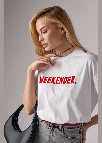 Трикотажная футболка с надписью Weekender Lurex - (293814164)