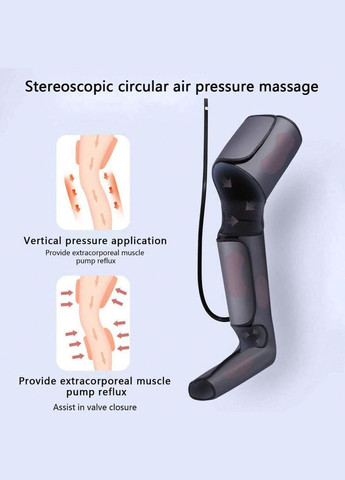 Компресійний масажер для ніг Air Compressed Leg massager Лімфодренажний апарат Upgrade (298344174)