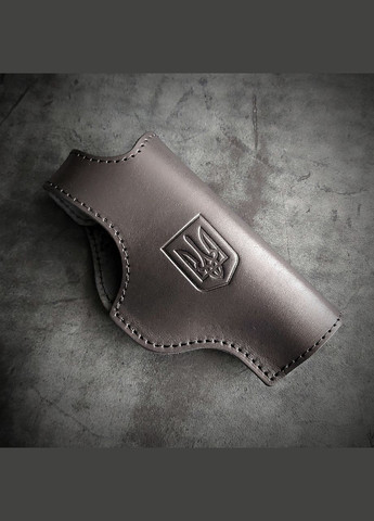 Кобура поясна шкіряна | із гербом| під ПМ| чорна No Brand (339621558)