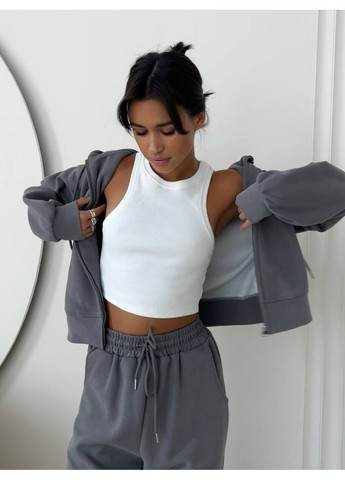 🔸 Жіночий костюм 3в1 (худі + джогери + топ) Vione (367076211)