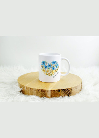 Кружка с патриотическим принтом "Верю и Люблю" 330 мл Белая No Brand (324264380)