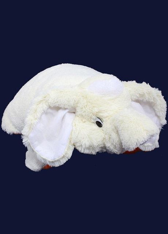 Подушка игрушка Слон 55 см (55*50*15 см) белый Alina (288045174)