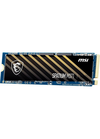Накопичувач SSD 500GB Spatium M371 M.2 2280 PCIe 3.0 x4 NVMe 3D NAND TLC (S78-440K160-P83) MSI (363834066)