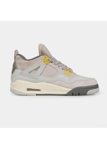 КРОССОВКИ ЖЕНСКИЕ NIKE AIR JORDAN 4 RETRO PHOTON DUST НАЙК АИР ДЖОРДАН No Brand бежевые демисезоны (369387311)