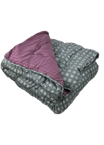 Ковдра напівторна закрита Квадрат 20386 150х210 см сіра Arda (335584876)