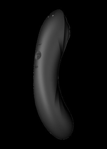 Подвійний вібратор із вакуумною стимуляцією Curvy Trinity 4 чорний Satisfyer (303893770)