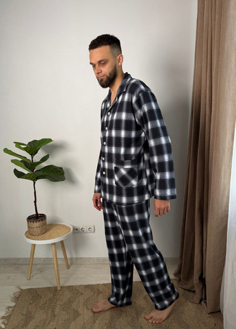 Чоловіча піжама в клітинку (рубашка, штани) VIDCHUY (365754110)