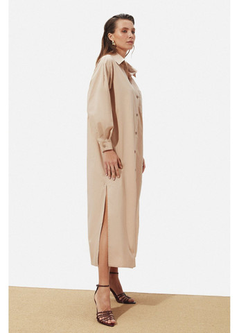 Бежевое платье-рубашка 2287.6352 Seventeen