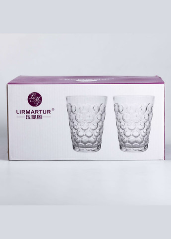 Набір склянок із товстого скла Drops 6 штук по 400 мл Yiwu (322339918)