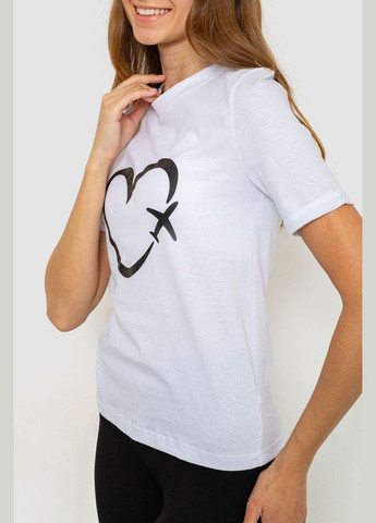 Белая футболка женская с принтом Ager 241R121