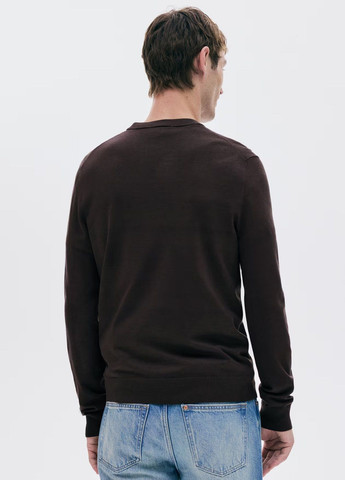 Темно-коричневый демисезонный свитер H&M