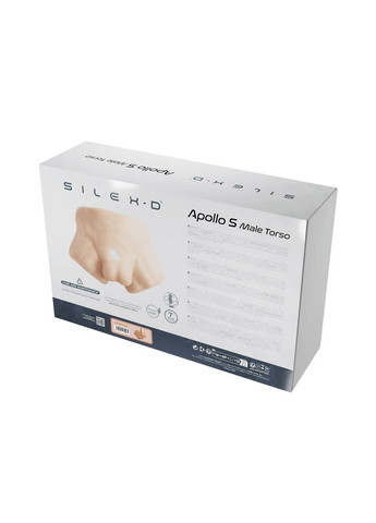 Полуторс с фаллоимитатором на присоске Apollo S Male Torso Caramel Silexd (303908409)