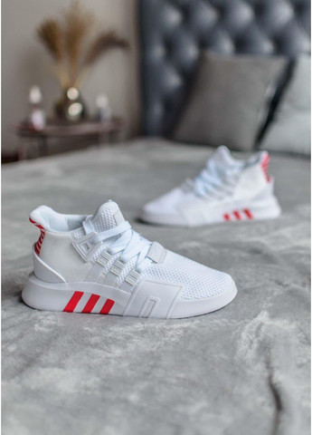 Білі Осінні кросівки чоловічі adidas equipment adv bask white red адідас No Brand