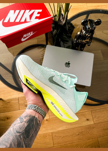 Серые демисезонные кроссовки мужские nike wmns air zoom alphafly next 2 mint | найк аир зум серые No Brand