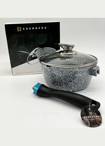 Сотейник ковш EB-8046 із гранітним покриттям із кришкою 1,9 л Edenberg (297331816)