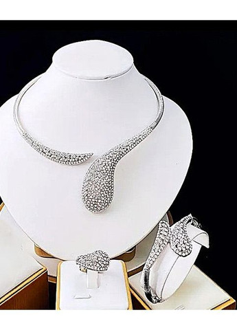 Великий комплект біжутерії Кольє, браслет та каблучка No Brand (369489896)