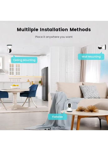 Видеоняня поворотная беспроводная IP-камера 3MP TUYA Smart, Wi-Fi Mommy Bag (357494787)