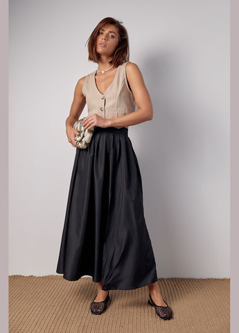 Короткий женский жилет в полоску на пуговицах Lurex (297682532)